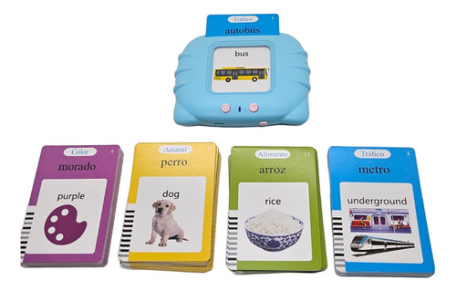 Tarjetas Aprendizaje ,lectura Español-ingles 224 Plabra B13