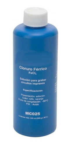 Cloruro Férrico De 220 Ml | Mc025