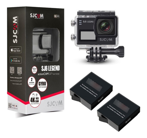 Kit Cámara Sj6 Legend 4k Wifi Sjcam Mas  2 Baterías 