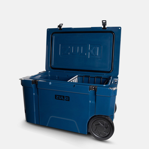 Zulki 65qt - Heladera Portátil 61.5lts Con Ruedas Color Azul Oscuro