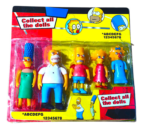 Los Simpsons Blister Set Homero Marge Muñecos