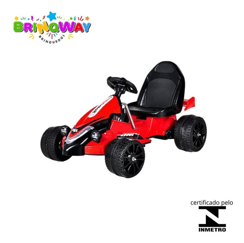 Mini Kart Elétrico Infantil 6v Com Luzes E Som Suporta 25kg