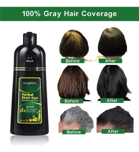 Shampoo Natural Lymznus Para Cabelos Pretos De Até