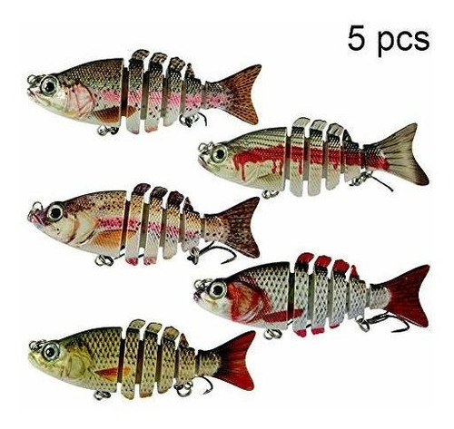 Ods Señuelo Pesca Swimbaits Articulado Duro Para Bass Trout