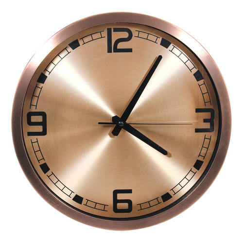 Reloj De Pared 30cm Bronce