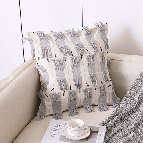 Fundas De Almohada De Lona Con Decoración Bohemia, 45 X 45 C