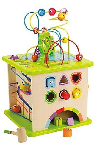 Hape Country Critters - Cubo De Juego De Madera Para Niños