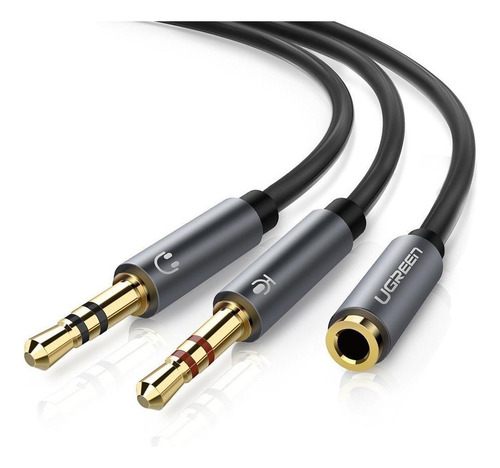 Divisor Plug Mic Microfono Y Auriculares A Jack 3.5mm Hembra