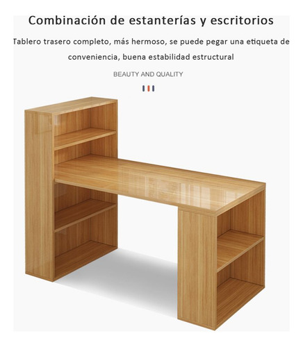 Escritorio De Madera Moderno Y Sencillo Para Computadora