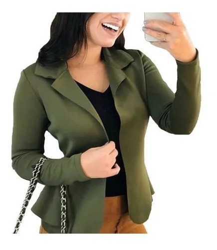 Imagem 4 de 9 de Blazer Casaquinho Neopreme Feminino Terninho Formal Fornece