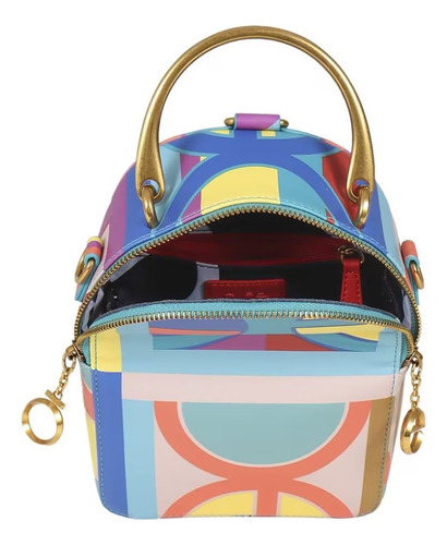 Bolso 2 En 1 Cloe Mini Backpack/crossbody Asas Con Cadena