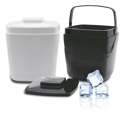 Hielera Tipo Nevera Porta Hielo 2.5l Negro Homeelement