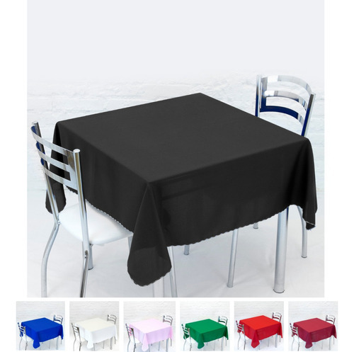 Toalha De Mesa Retangular Lisa 8 Lugares 3,00x1,50 Festa Cor Preto