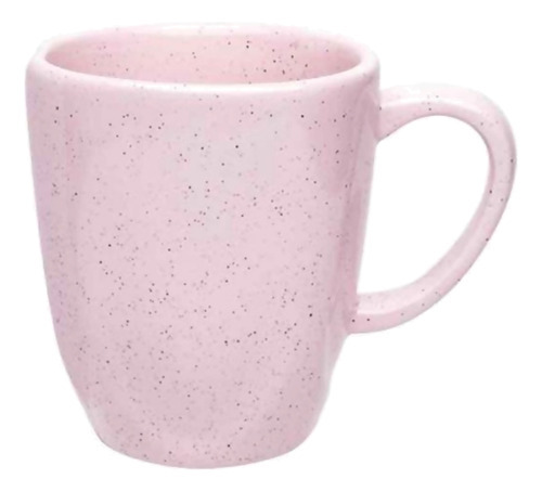 Caneca 380 ml de cerâmica rosa Oxford Pink Sand 6 unidades