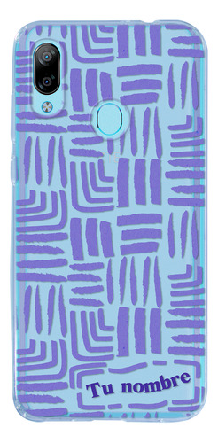 Funda Para Zte Para Mujer Rayas Abstracto Nombre