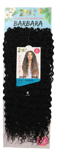 Cabelo Bio Organico Cacheado Macio 300 Gramas Zhang Hair Cor Preto Cor 1