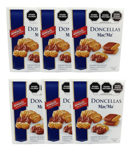 Doncellas Galleta 10 De 150g C/u Chocolate Vainilla Mac Ma