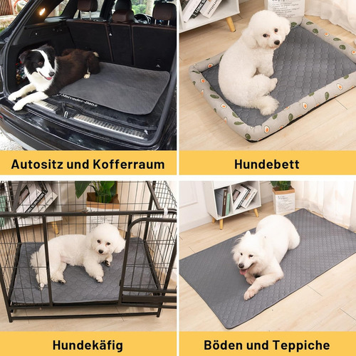 Dos Almohadillas Lavables Para Perros Absorbentes De Agua