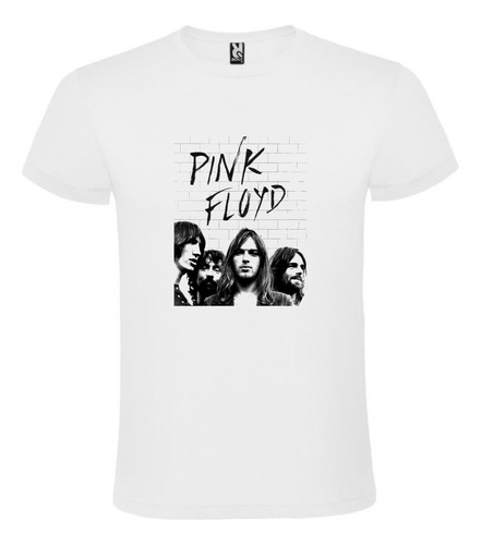 Camiseta Blanca Logo Pink Floyd Camisa