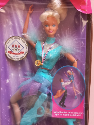 Barbie Olympic Skater Ice Usa 1997 Antiga 80 90