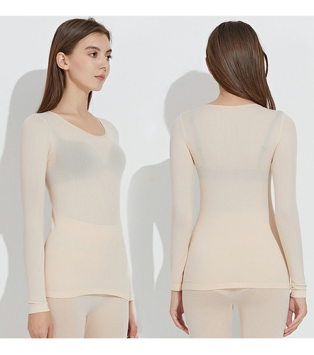 Conjunto Top Pants De Termica Slim Fit Cómodo For Dama