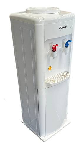 Dispensador De Agua Maxims Color Blanco 32x32x86 Cm, Agua Caliente Y Fría.