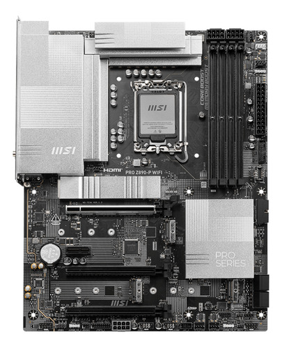 Tarjeta Madre Msi Pro Z890-p Wifi Ddr5 Lga1851 Pcie 5.0 Bios Color Negro