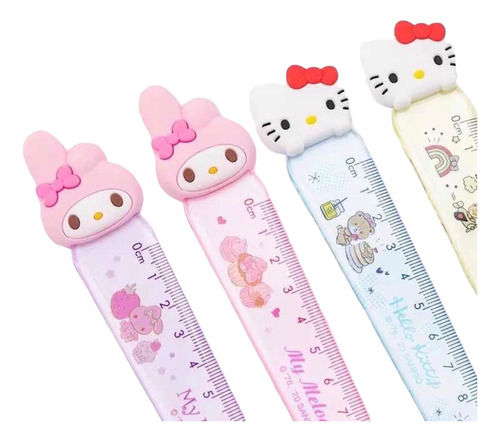 Reglas Hello Kitty O My Melody Sanrio Original 2 Unidades