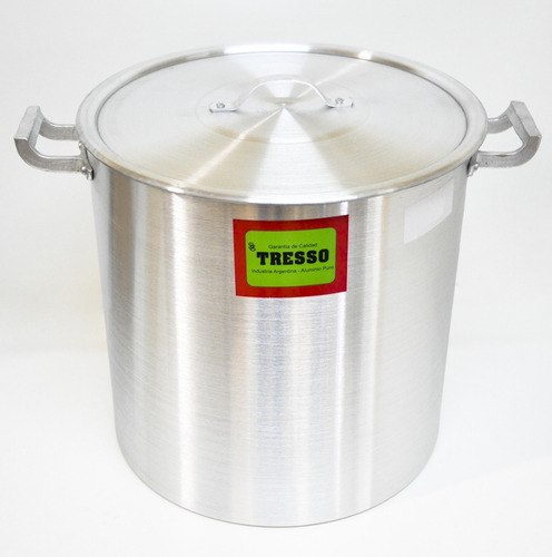 Imagen 2 de 5 de Olla Aluminio Con Asas Nro 28 Tresso 28x28cm 12l