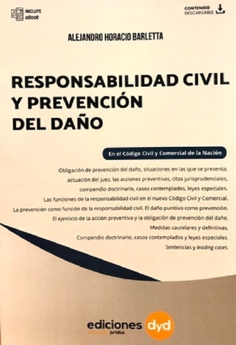 Responsabilidad Civil Y Prevención Del Daño Barletta