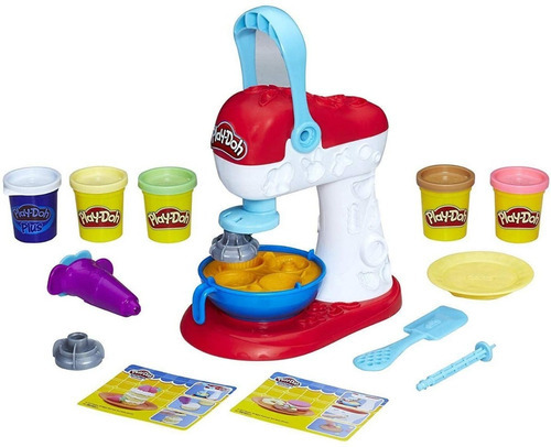 Play-doh Kitchen Batidora De Postres Spinning Treats Mixer Color Multicolor