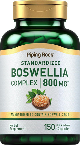 Complejo estandarizado de Boswellia | 800mg | 150 caps | Piping