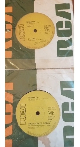 Tormenta. 2 Discos Simples. Cebando Mate Y Otros. (Usado)