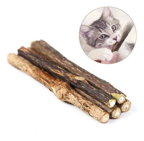 2 X 5pcs Catnip Stick Pasta De Dientes Actinidia Polygama