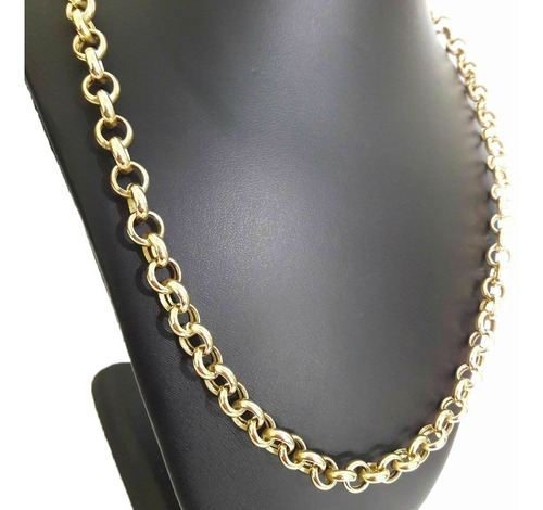 Corrente Cordão Elo Português 20 Gramas 8mm 45cm Ouro 18k Cor Amarelo