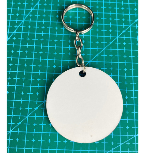 100 Llaveros De Mdf Para Sublimar Doble Cara 5cm Circulo