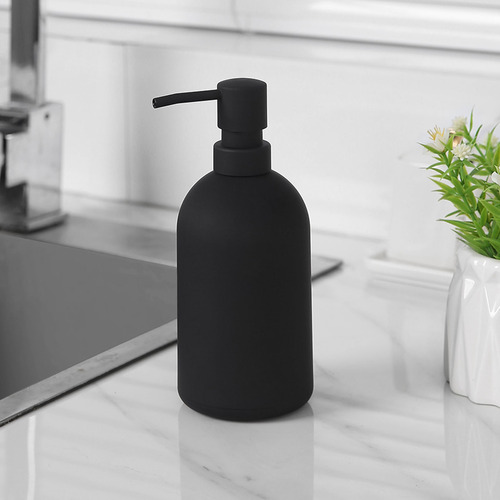 Dispensador De Jabón Negro, Estilo Simple, Vacío, 16 Onzas