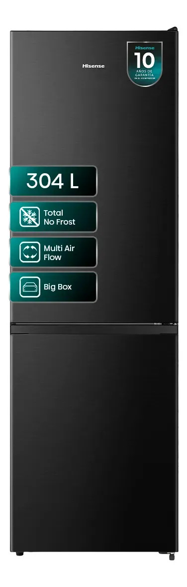 Refrigerador Bottom Freezer 304 Lts No Frost RB3N300NMDA Negro