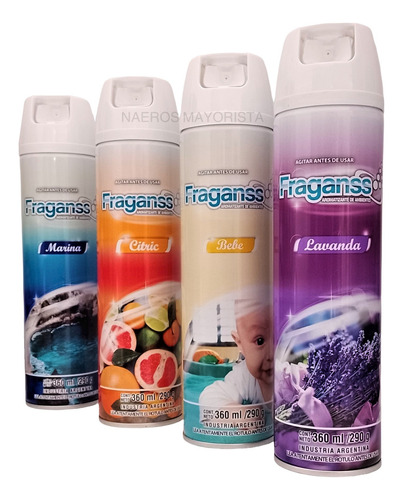 Aromatizador Fraganss Pack X24 Unid Desodorante Ambiente