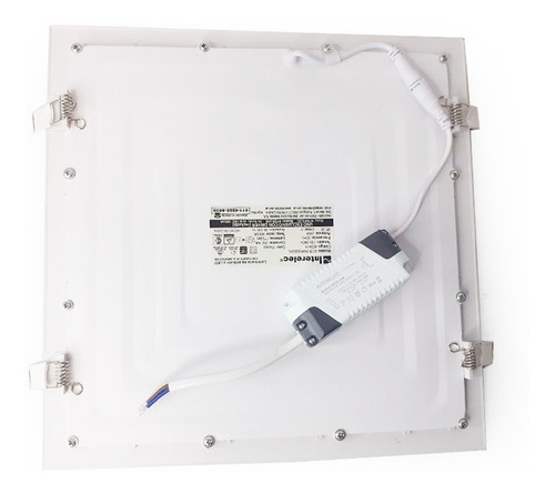 Imagen 4 de 6 de Panel Led Cuadrado 18 W Plafon Embutir Interelec Luz Fria
