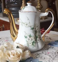 Comprar Antigua Vajilla Porcelana Cafetera  Chip Diminuto Pico N425