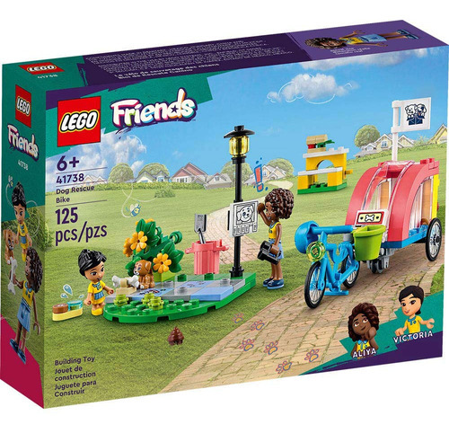 Lego Bici De Rescate Canino Friends Cantidad De Piezas 125