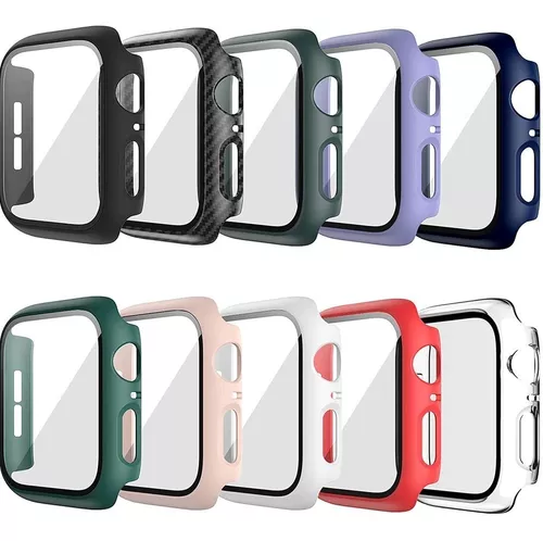 Case Capa Protetora Película de Vidro para Apple Watch 45mm Series 7 e 8