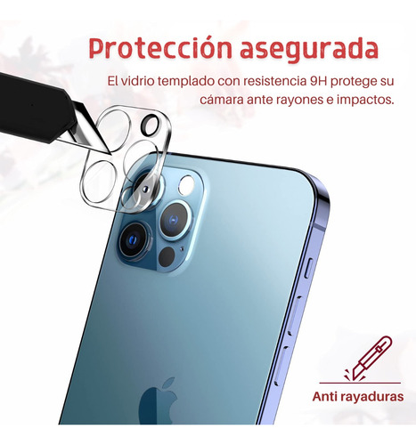 Vidrio Templado Camara Para iPhone 12 12 Pro 12 Pro Max