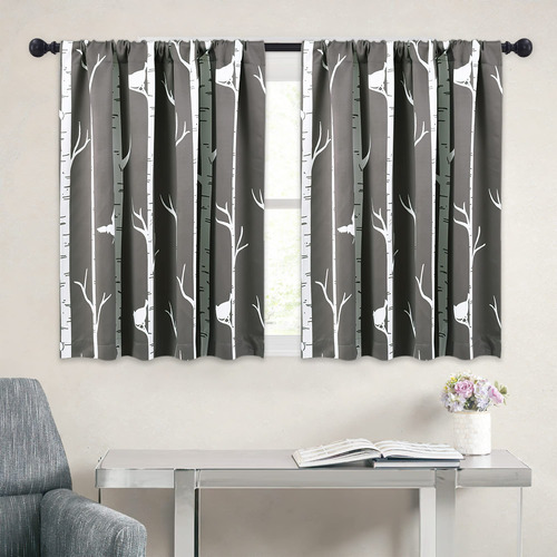 Kgorge Cortinas Opacas Con Estampado De Ramas De Árbol