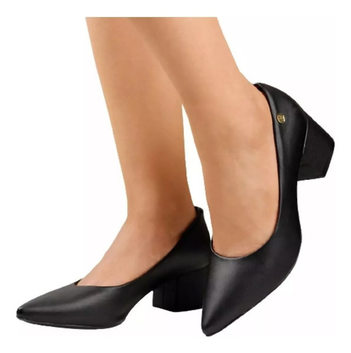 Imagen 3 de 10 de Zapato Mujer Stilletos Vizzano Clasico Taco Cuadrado 5 Cm