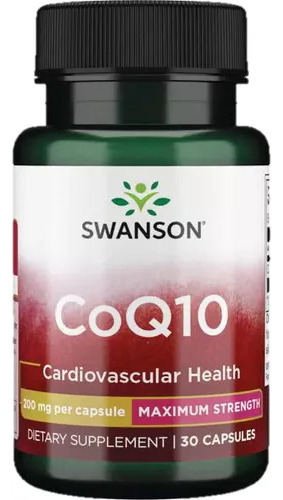 Swanson Coq10 Coenzima Q10- 200mg/ 30cps