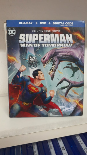 Blu-ray + Dvd -- Superman Man Of Tomorrow