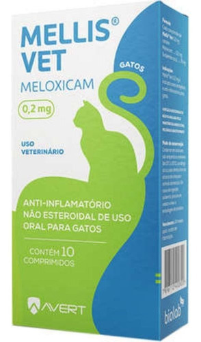 Mellis Vet Para Gatos 0,2mg 10 Comp. Avert