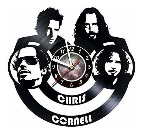 Amararoom Chris Cornell - Reloj De Pared Hecho De Disco De V